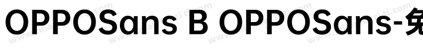 OPPOSans B OPPOSans字体转换